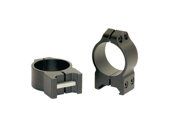 Warne Maxima Ring Fast 30mm Sort/Matte Warne Ringmontasje for Weaver/Picatinny 